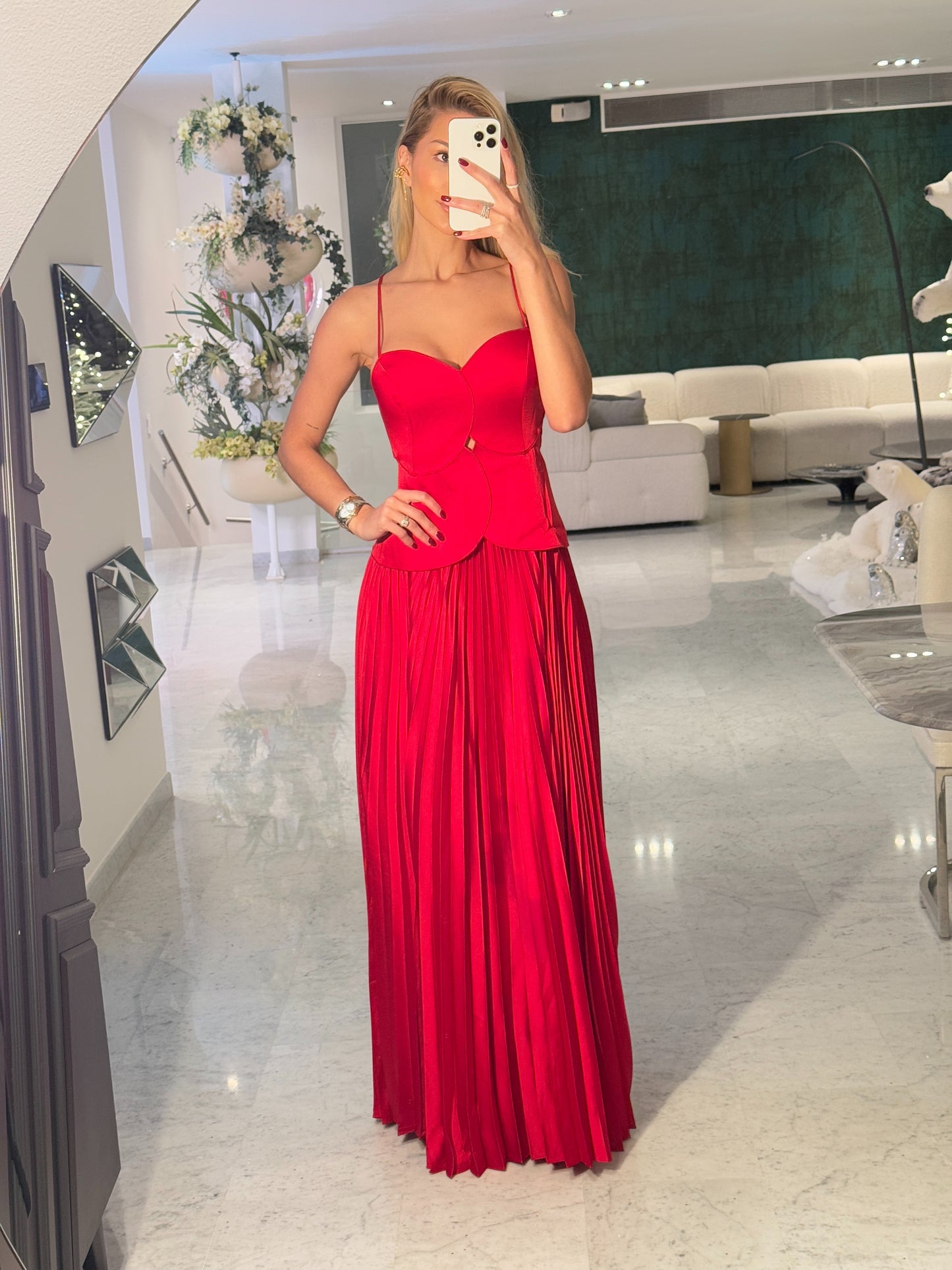 Maxi vestido rojo luxxel