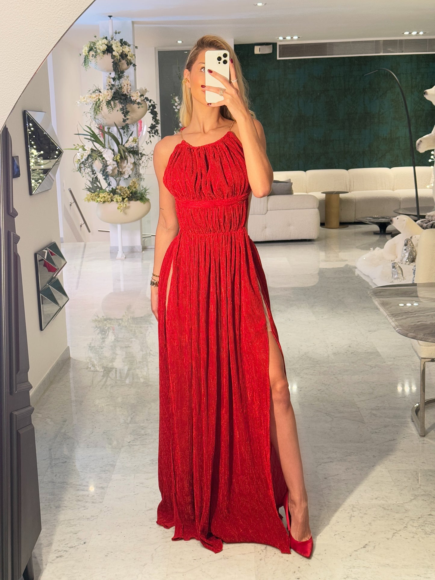 Maxi vestido rojo cb