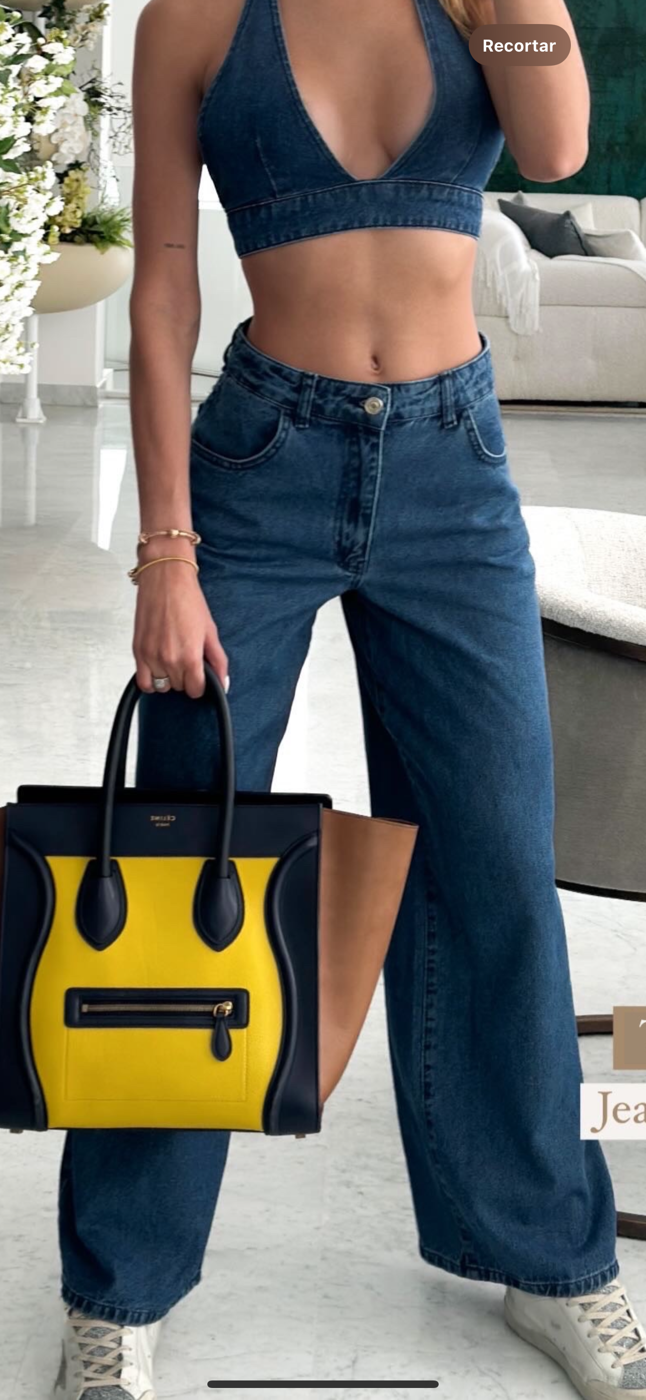 Mom jeans azul oscuro