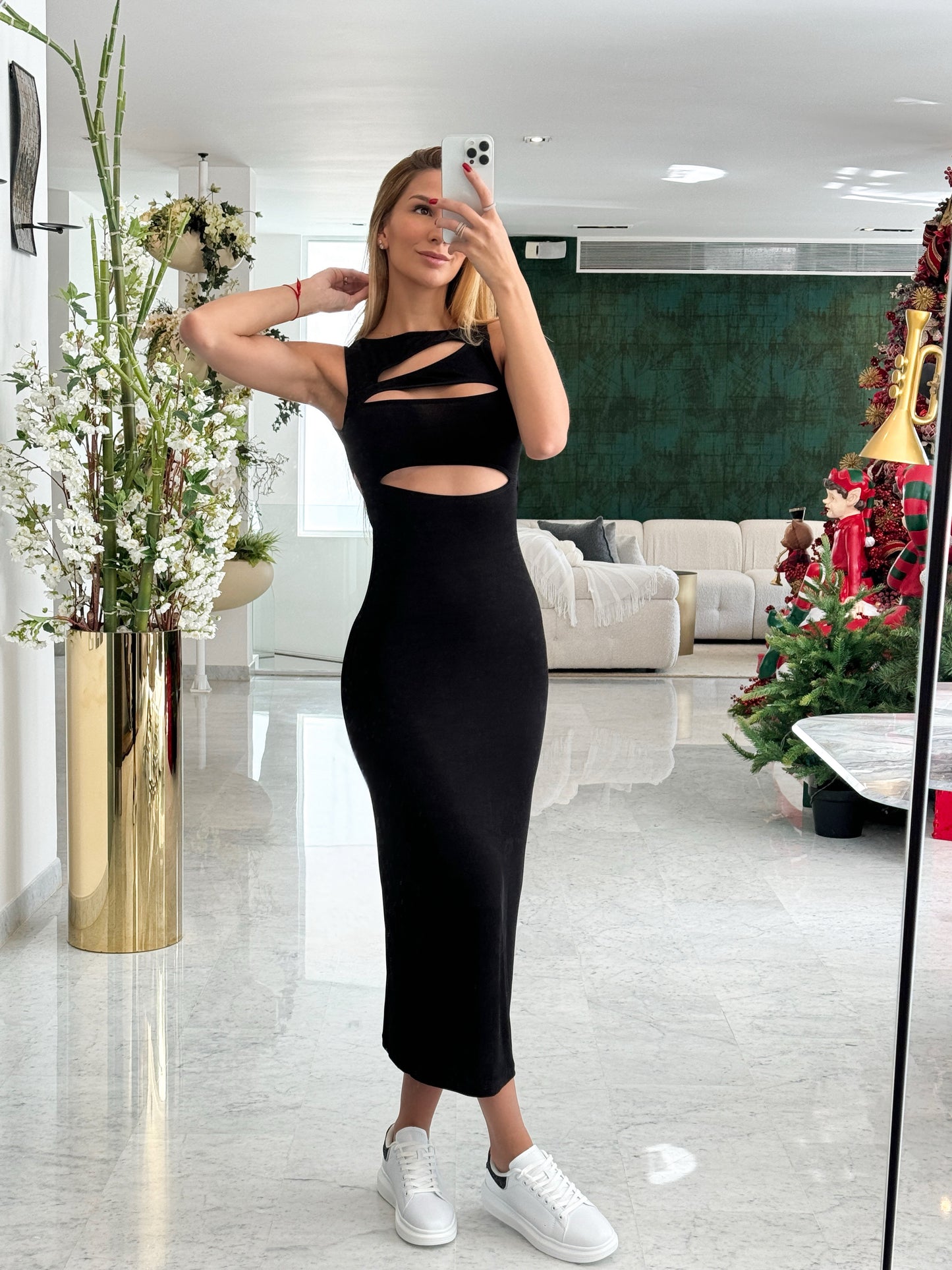 Vestido largo negro kiki