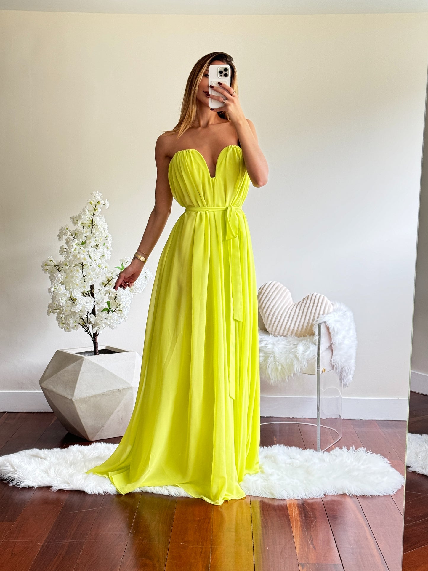 Maxi vestido verde