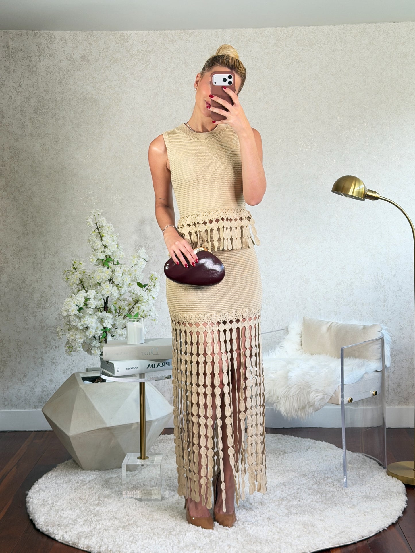 Set beige rivir