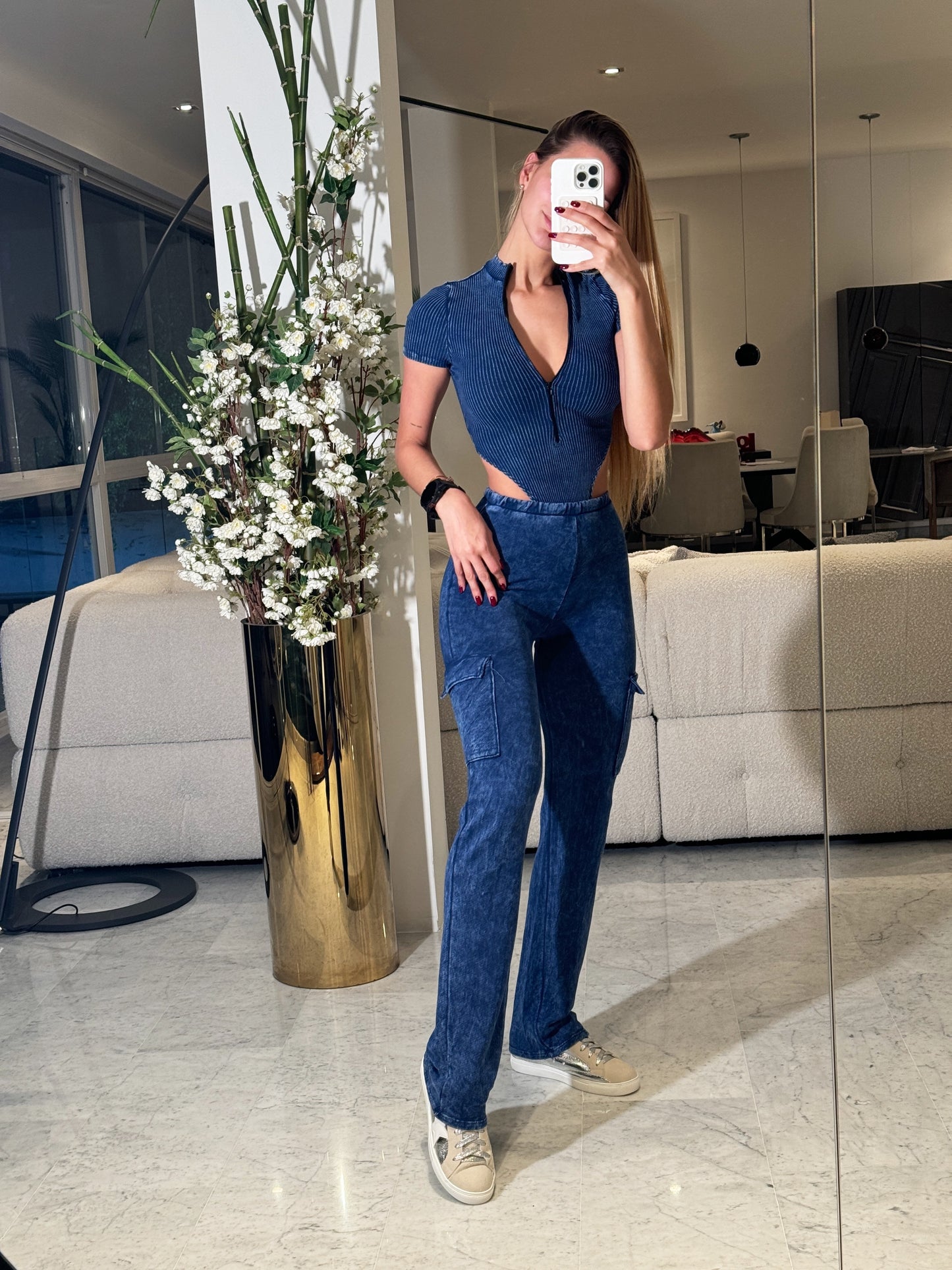 Set de body y pant deportivo azul