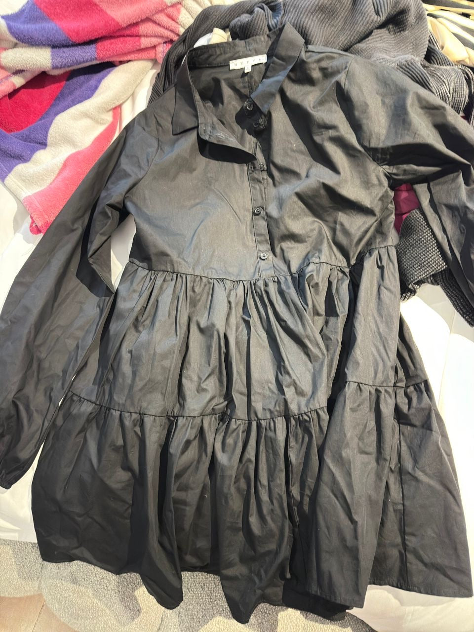 Vestido negro bombache