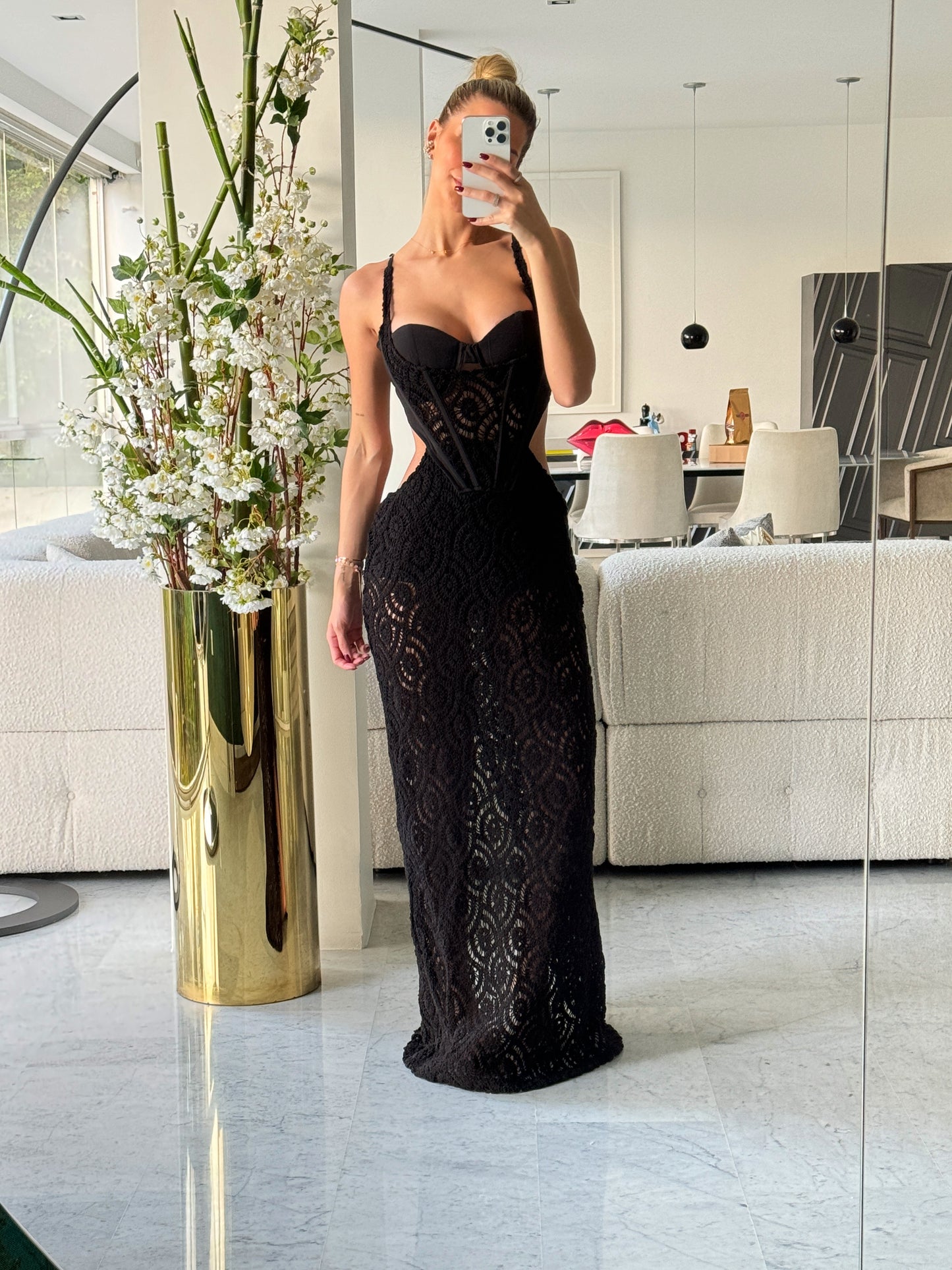 Vestido negro con bra blithe
