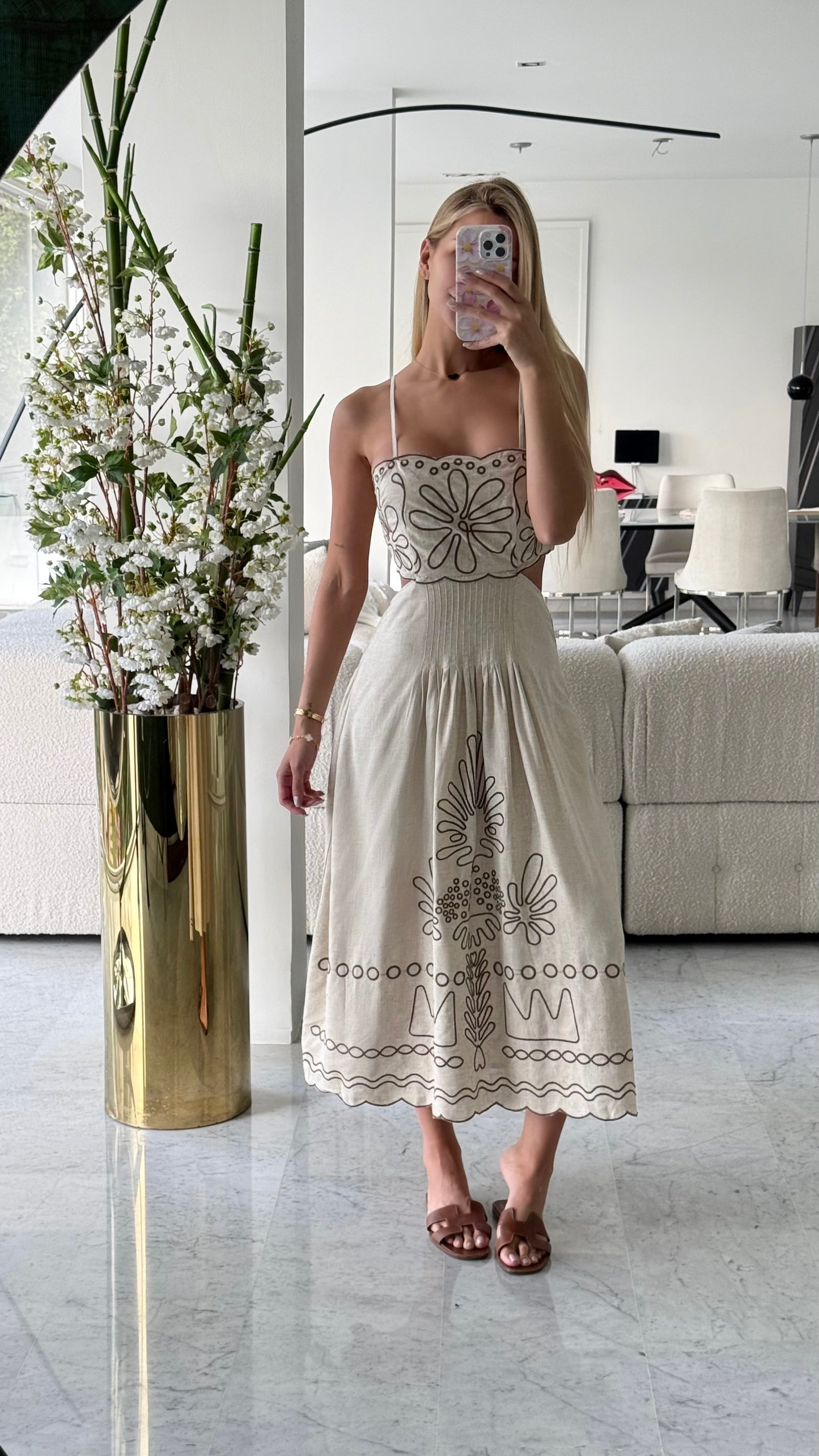 Vestido beige playero mermaid fashion