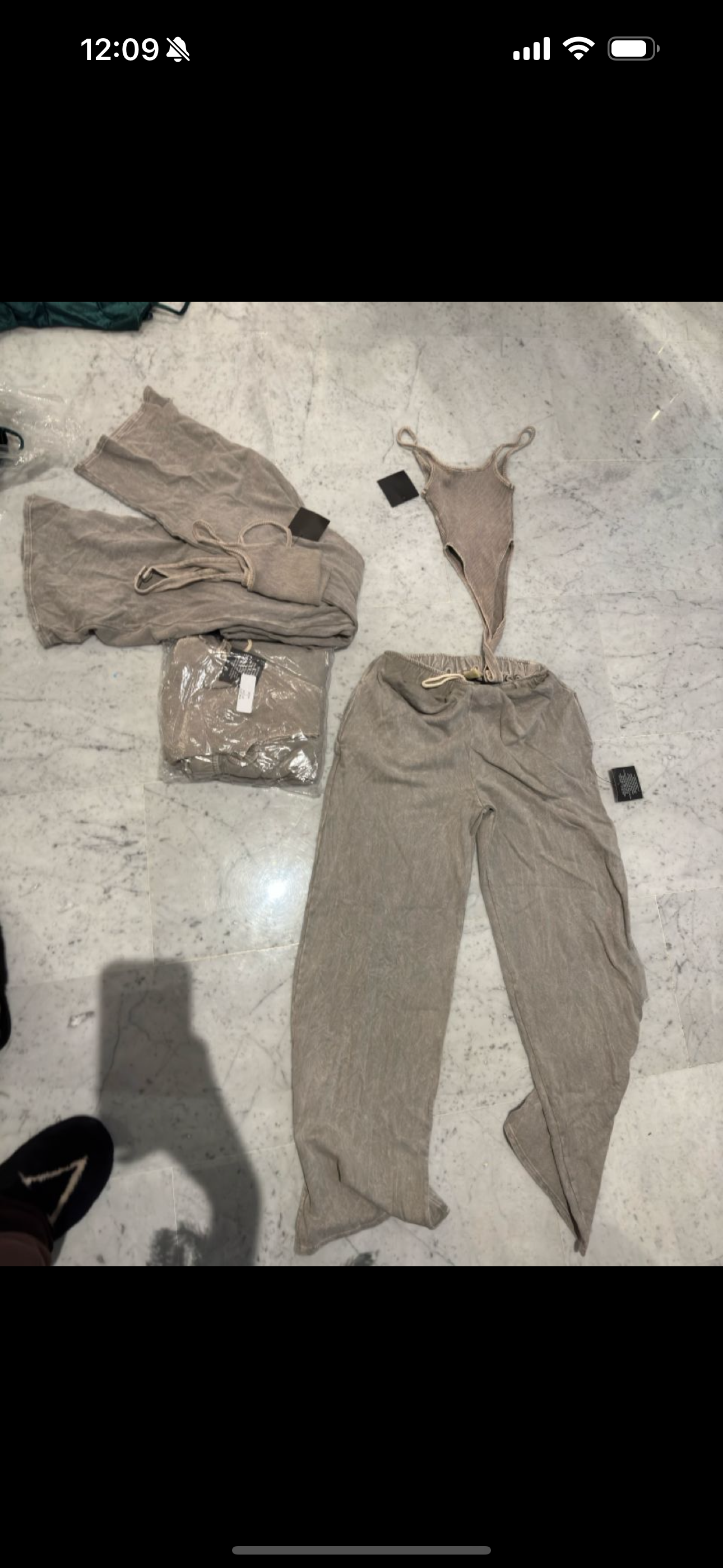 Set de pant y body marron