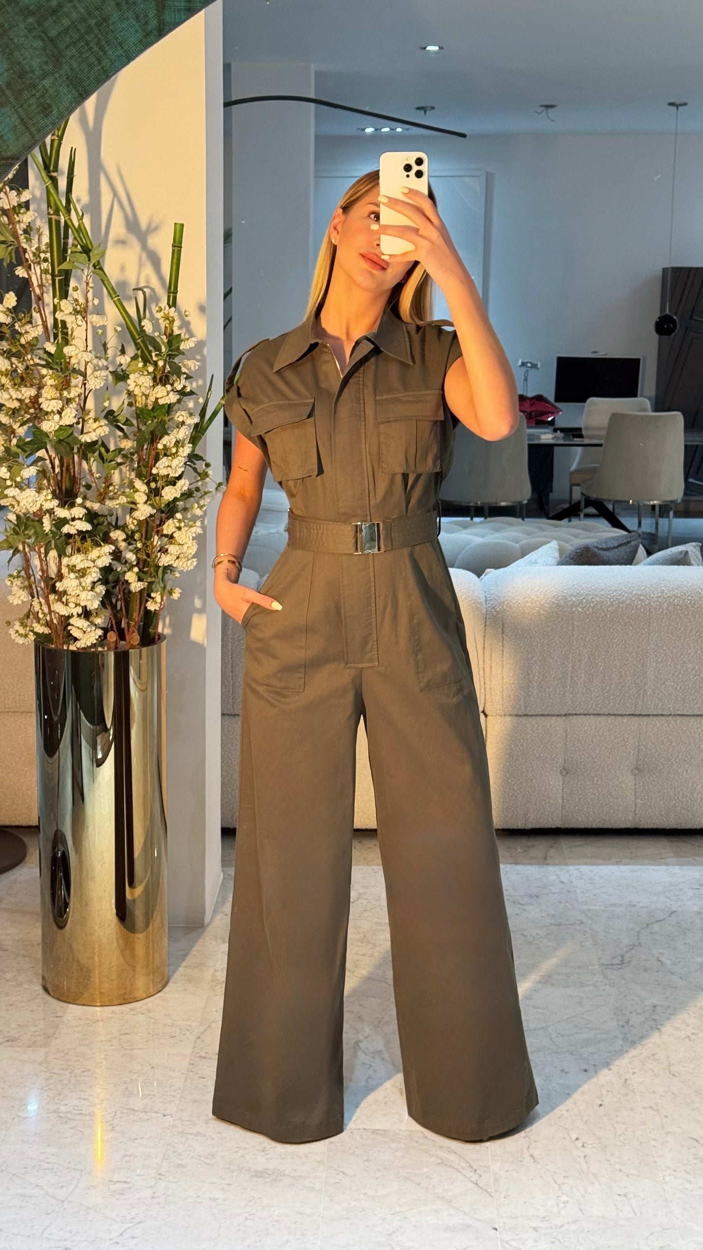Jumpsuit verde militar Peekskill