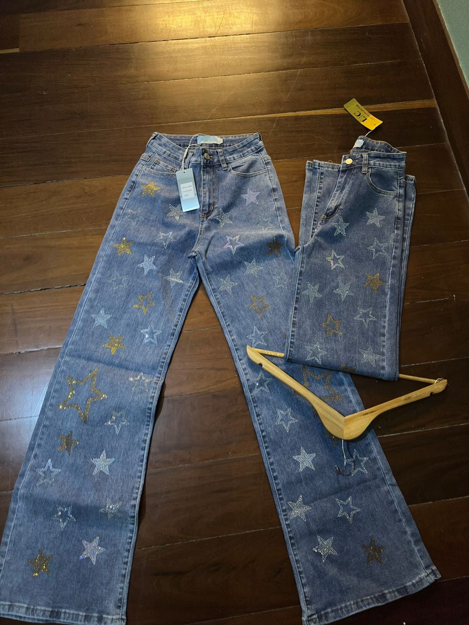 Jeans estrellas brillante