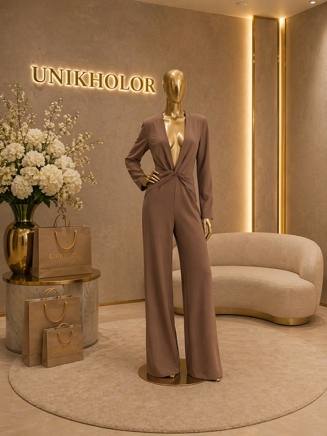 Jumpsuit marron nudo cb