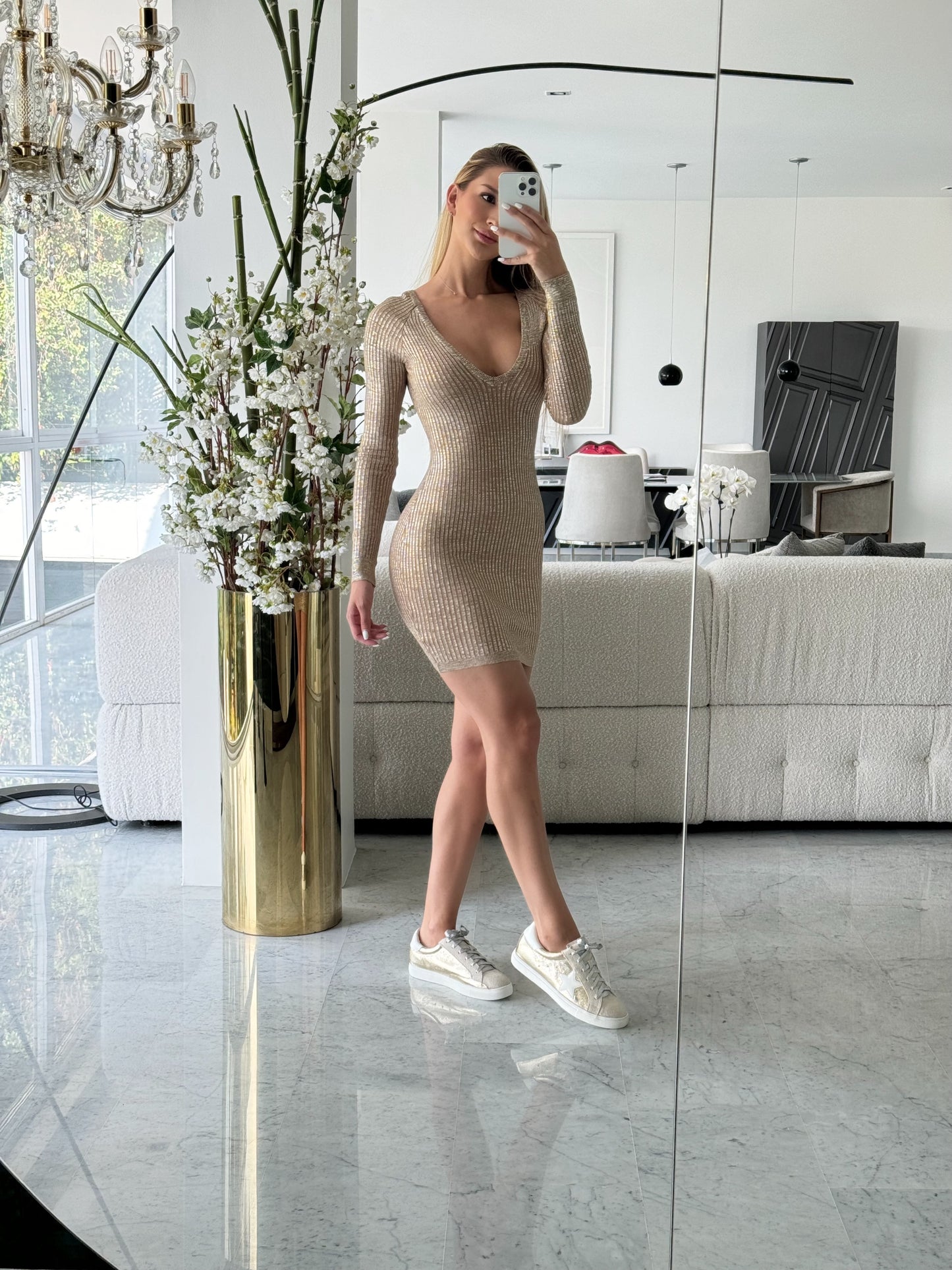 Vestido Hera dorado