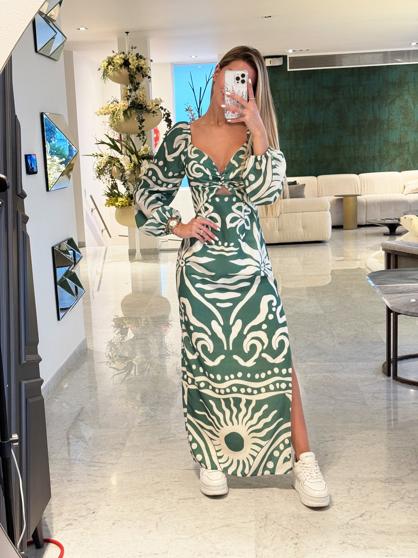 Vestido verde chicways
