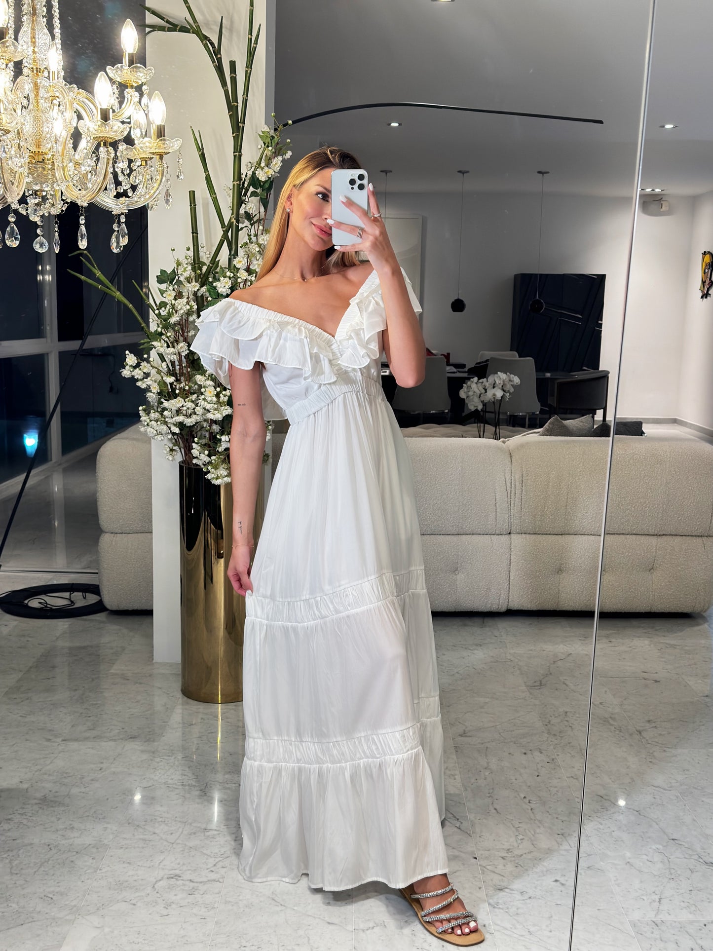 Maxi vestido blanco