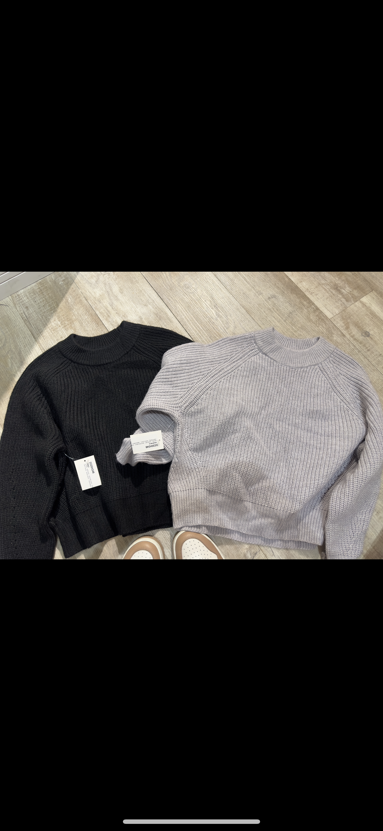 Sweater negro o lila