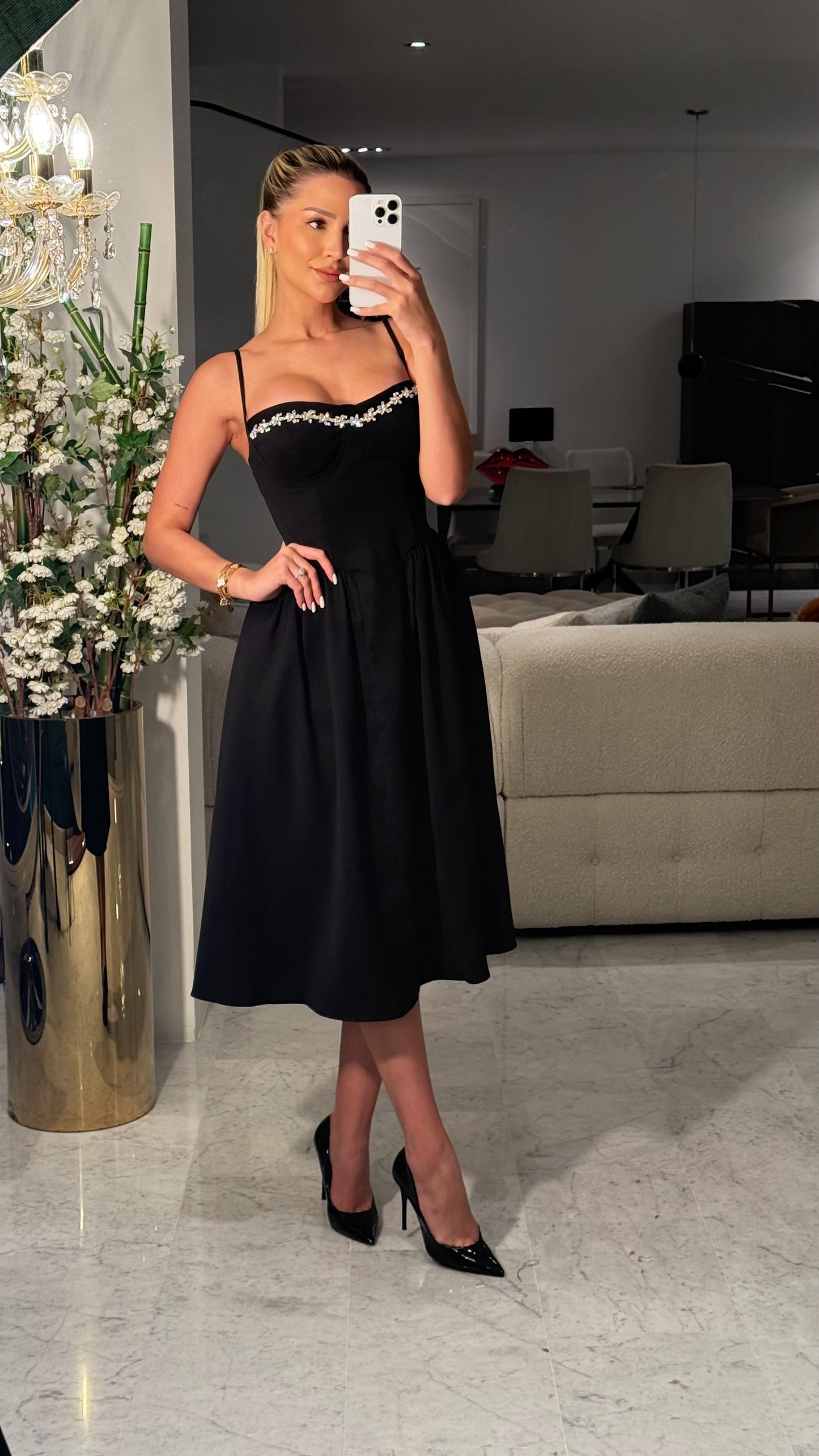 Vestido negro y vino tipo princesa con brillos en busto cb 2S