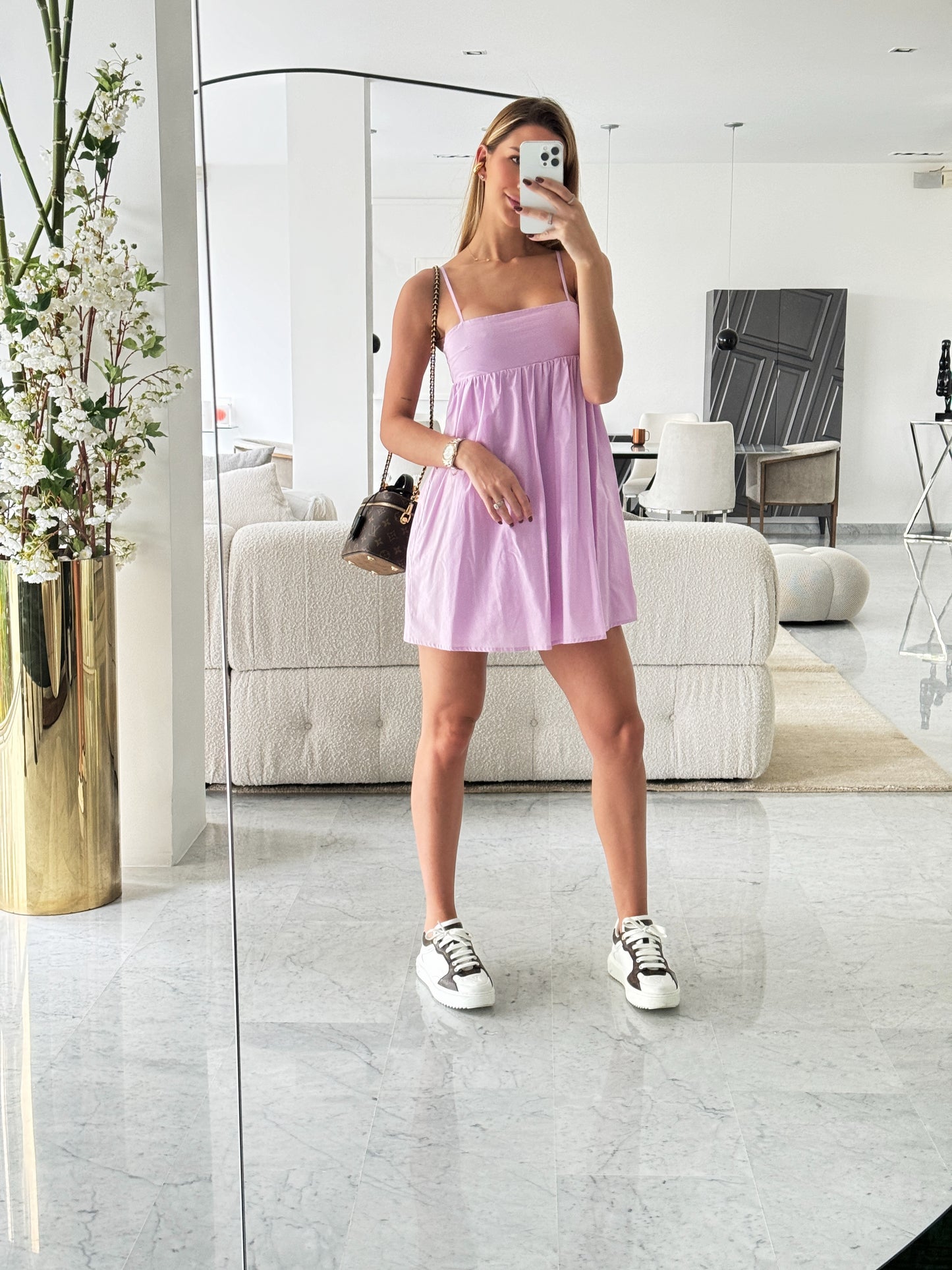Vestido lila talla S