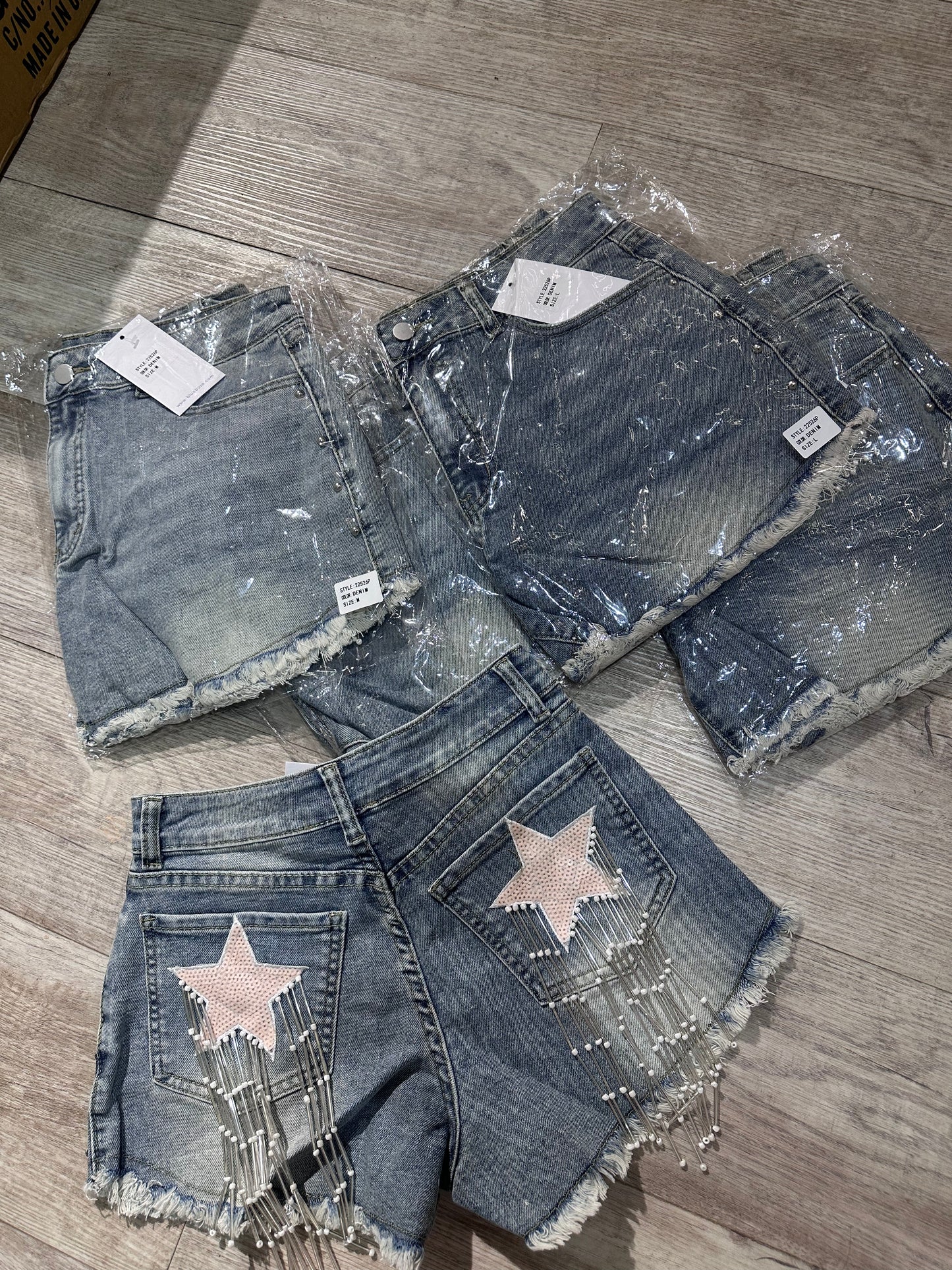 Short jeans de estrellas