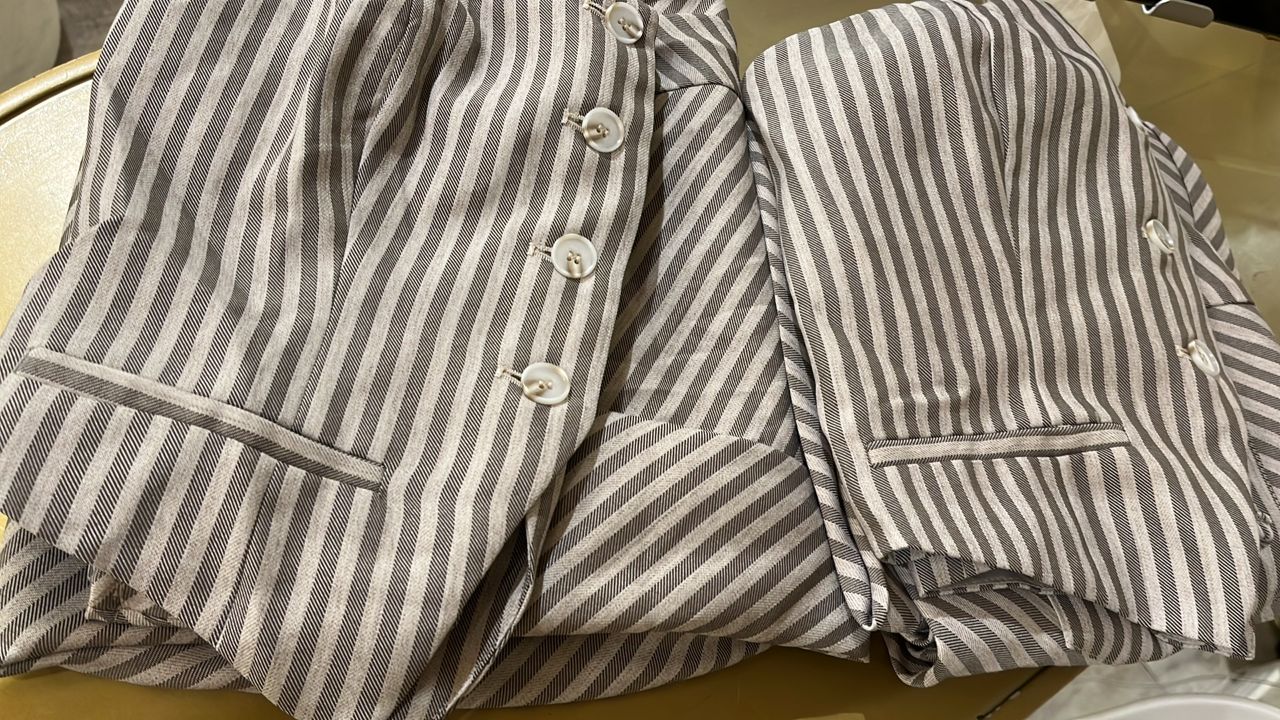 Set de Vest y falda de rayas cb