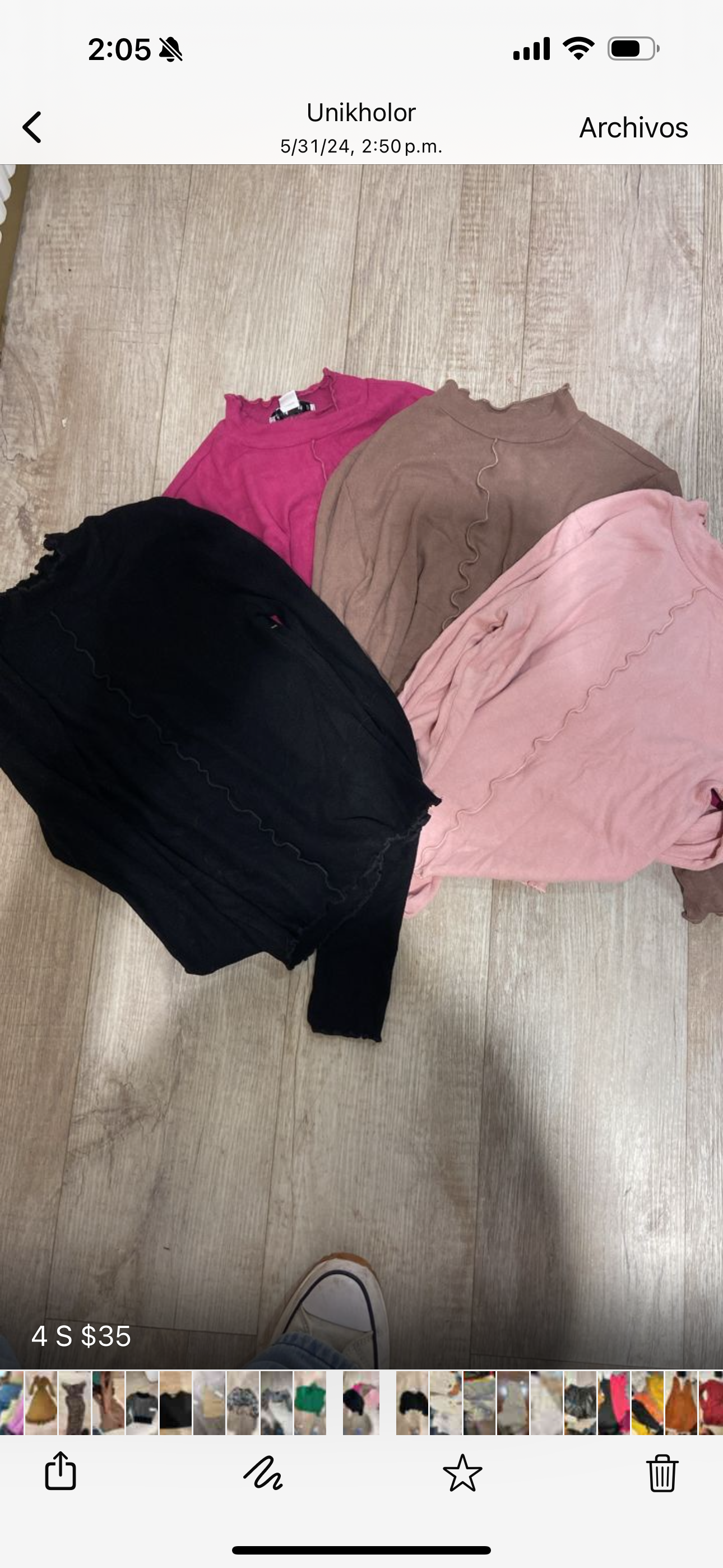 Sweater hyfve rosa, negro, marrón y fucsia