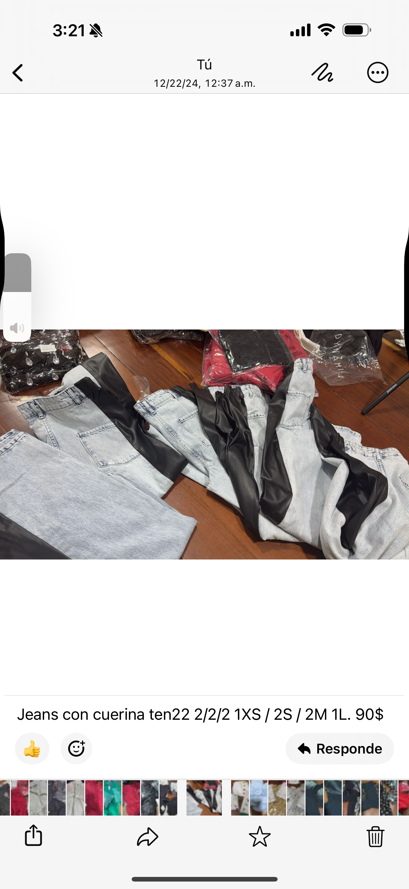 Jeans con cuerina ten22