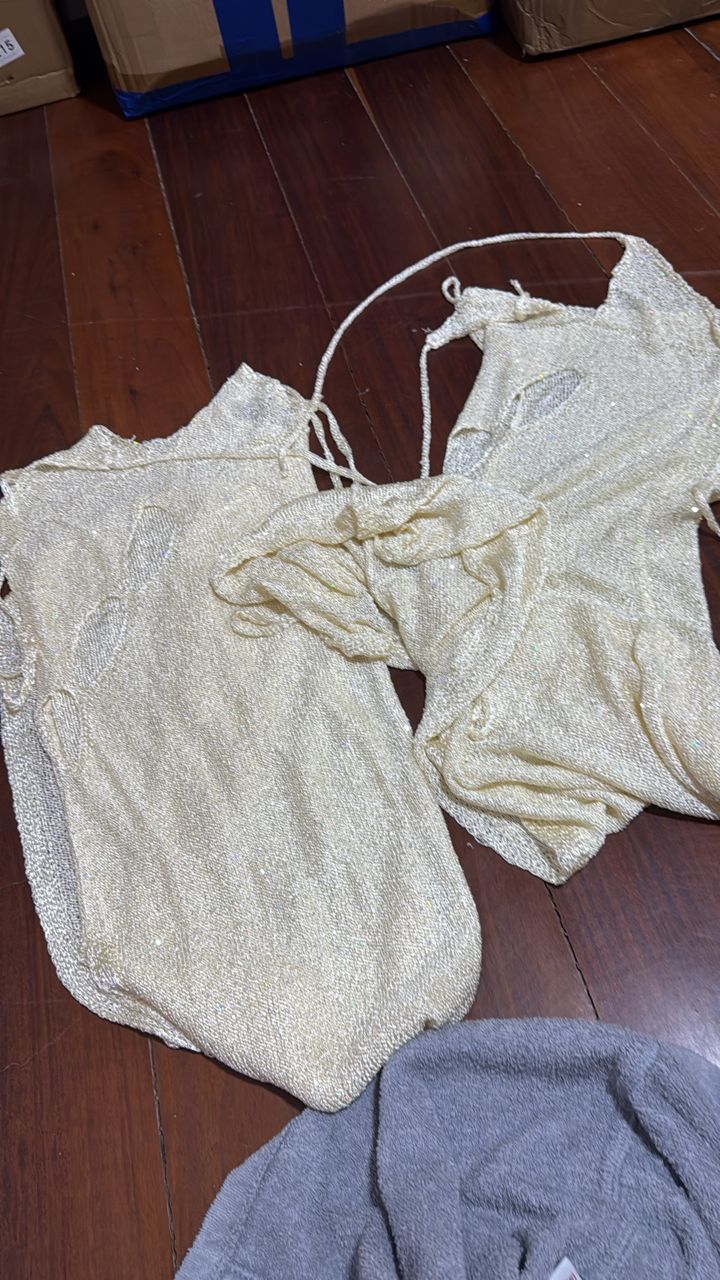 Vestido playero beige cb