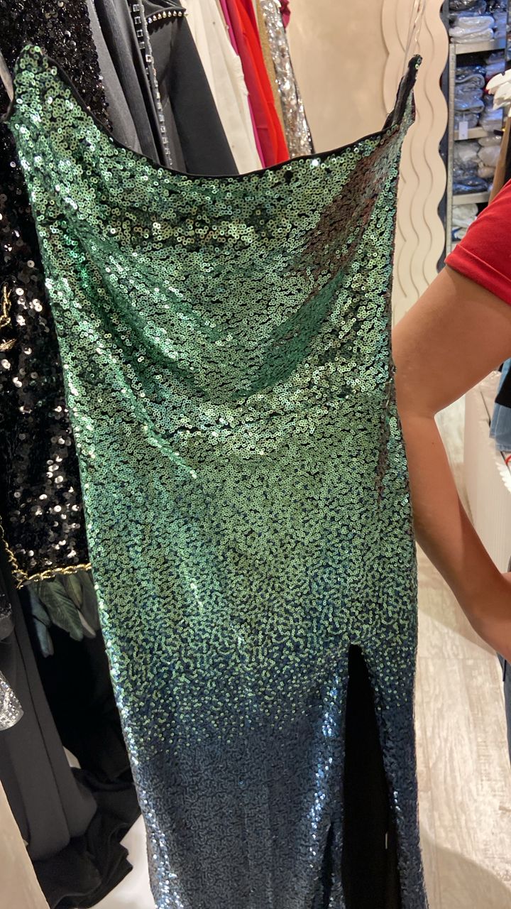Vestido verde degrade cb 1S.