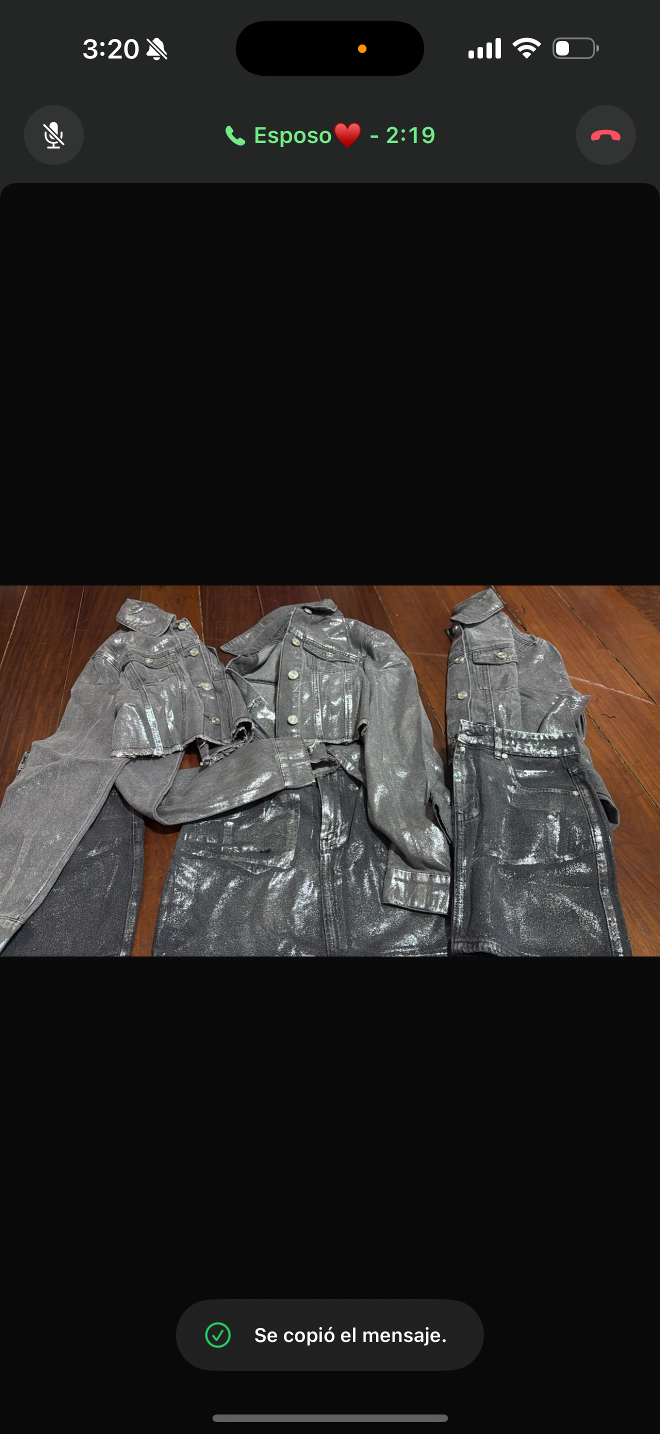 Set de jeans de falda y chaqueta gris