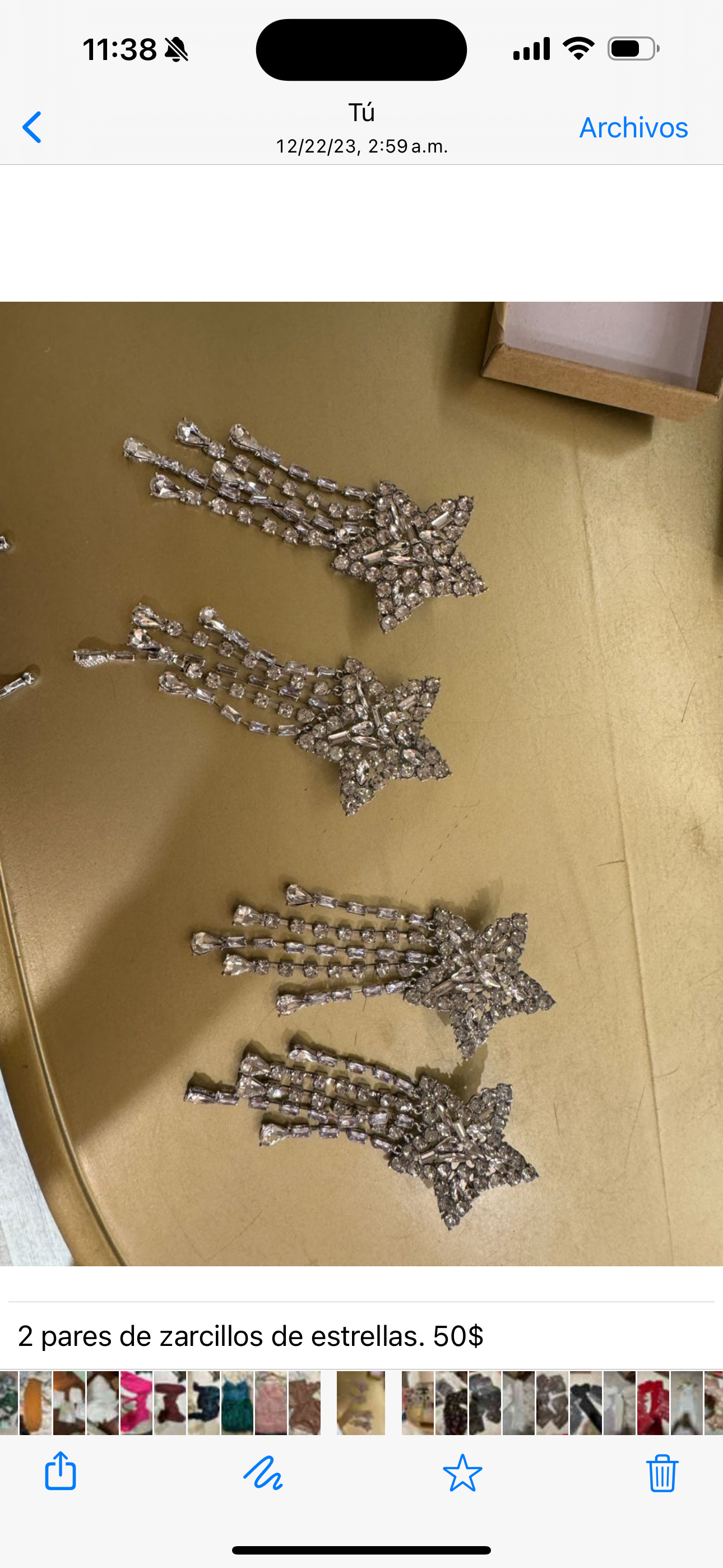 Zarcillos de estrellas