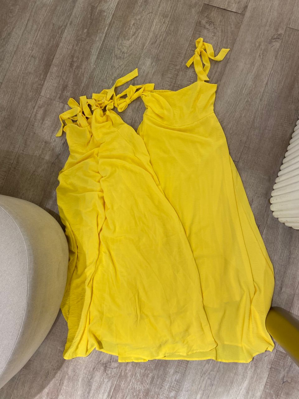 Vestido largo amarillo cb