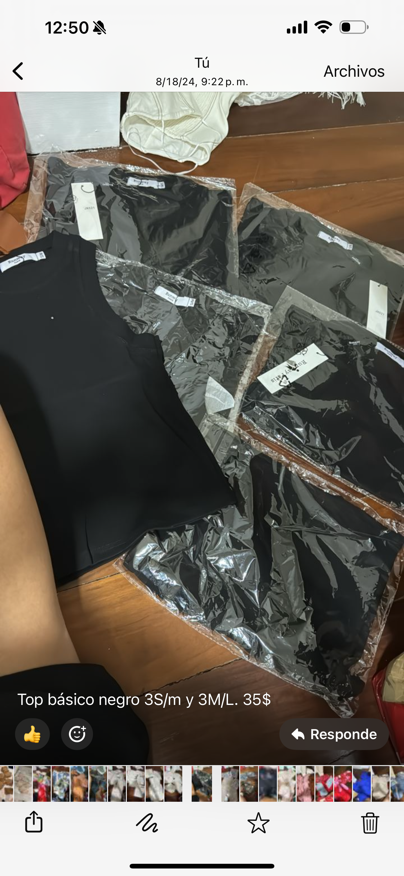 Top básico negro sin mangas
