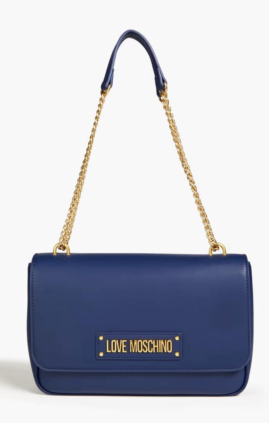 Cartera azul love Moschino
