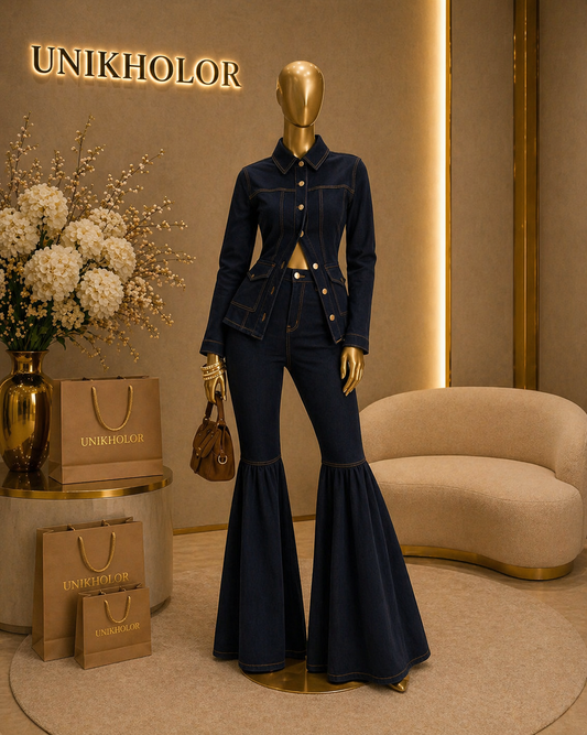 Set de jeans acampanado cb
