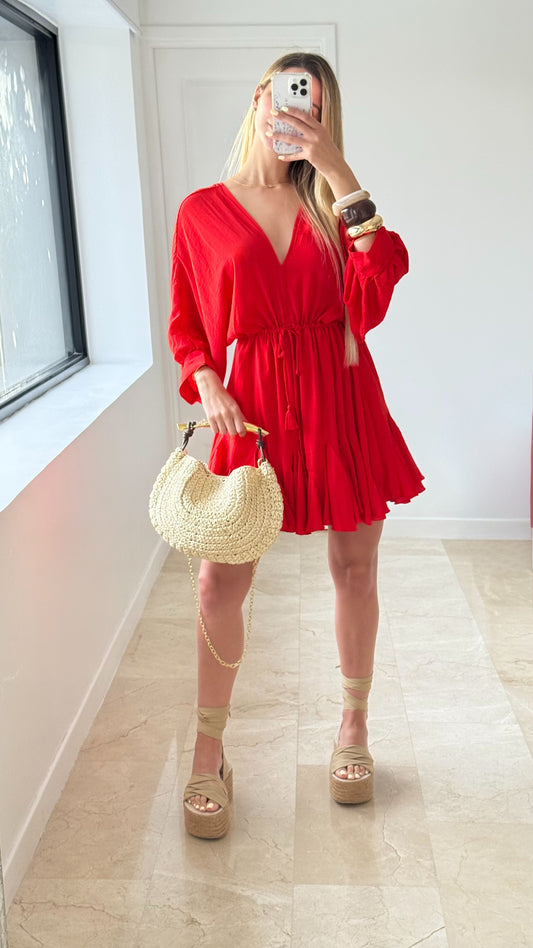 Vestido rojo aakaa