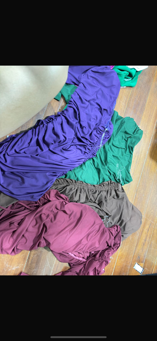 Vestido de una manga arruchado talla S