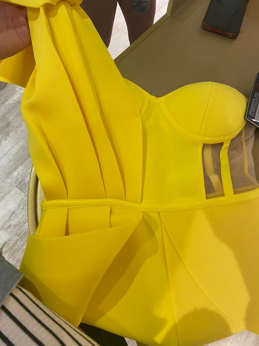 Vestido bandage Amarillo
