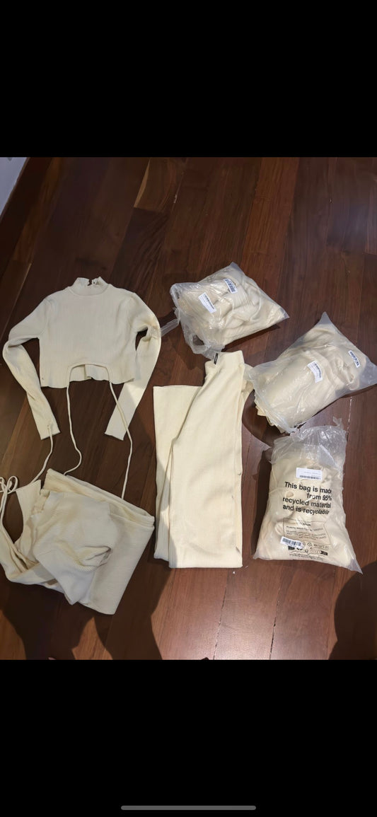 Set jogger y top mangalarga beige