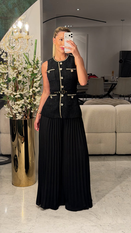 Set de Vest y pantalón plisado blithe