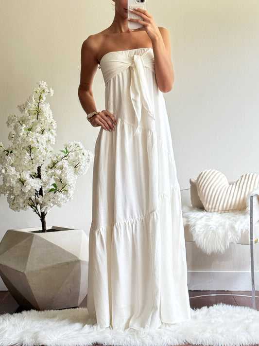 Maxi vestido blanco Lumiere