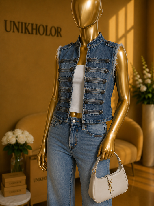 Chaleco de jeans Napoleón peekskill