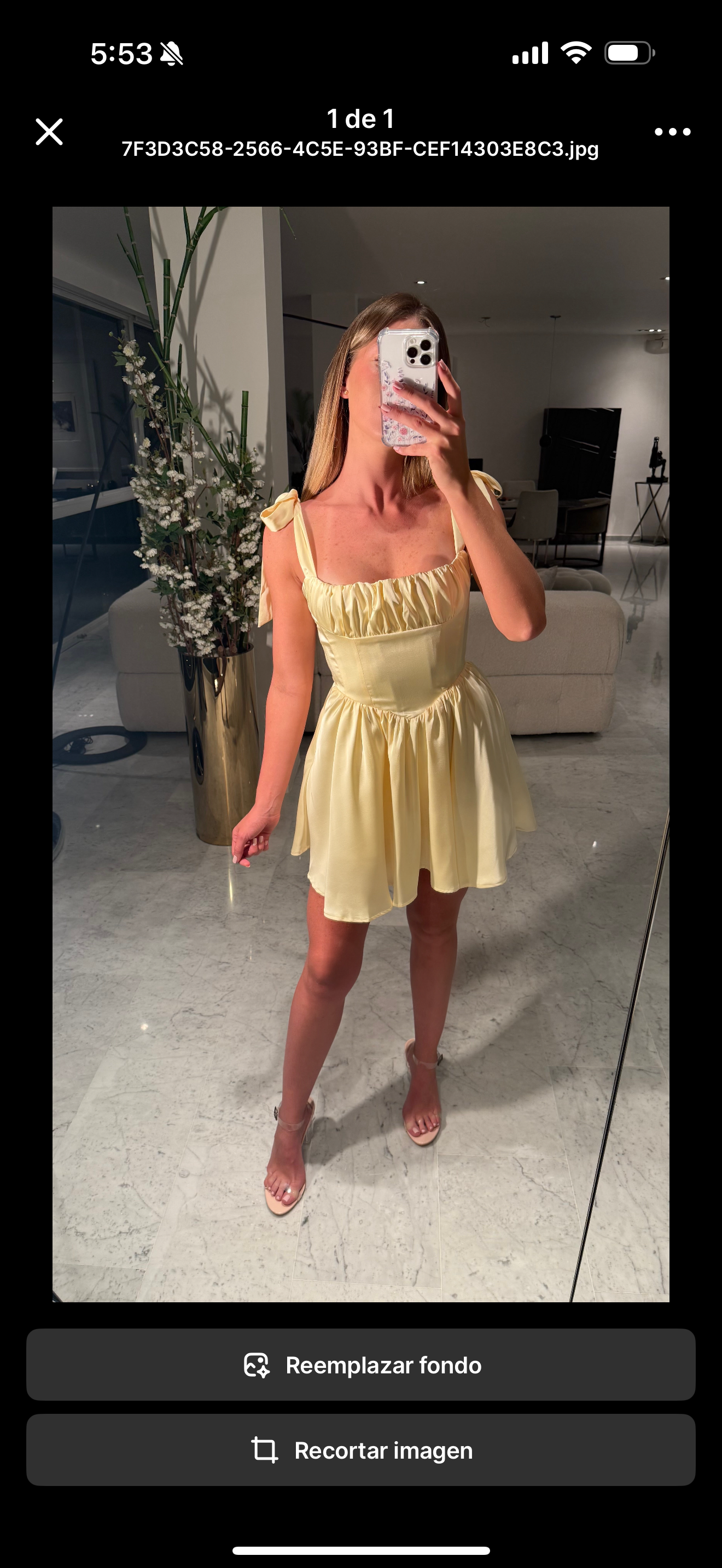 Vestido amarillo princesa de vintage shop