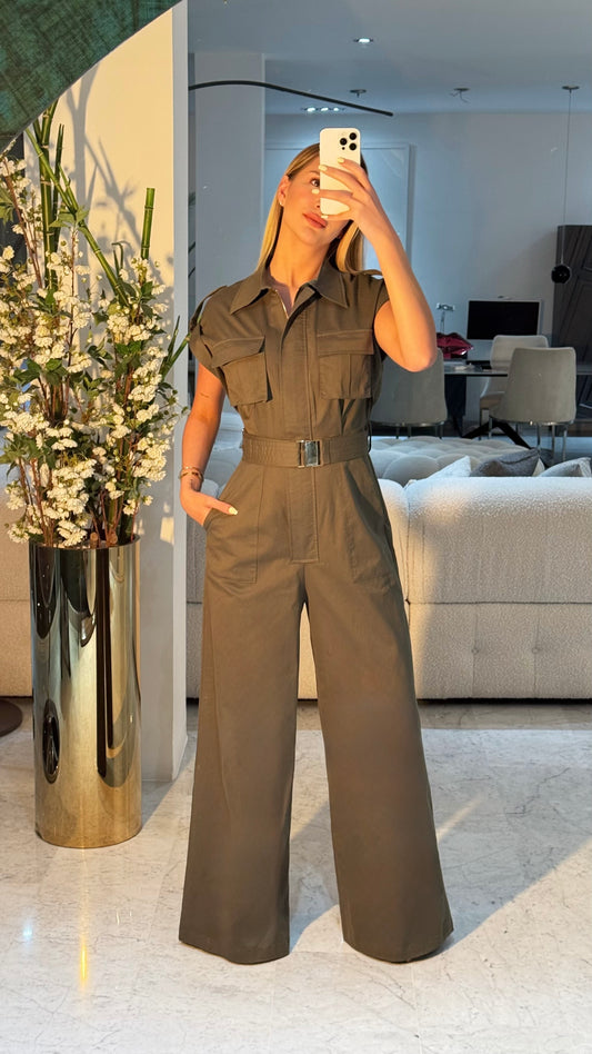 Jumpsuit verde militar Peekskill