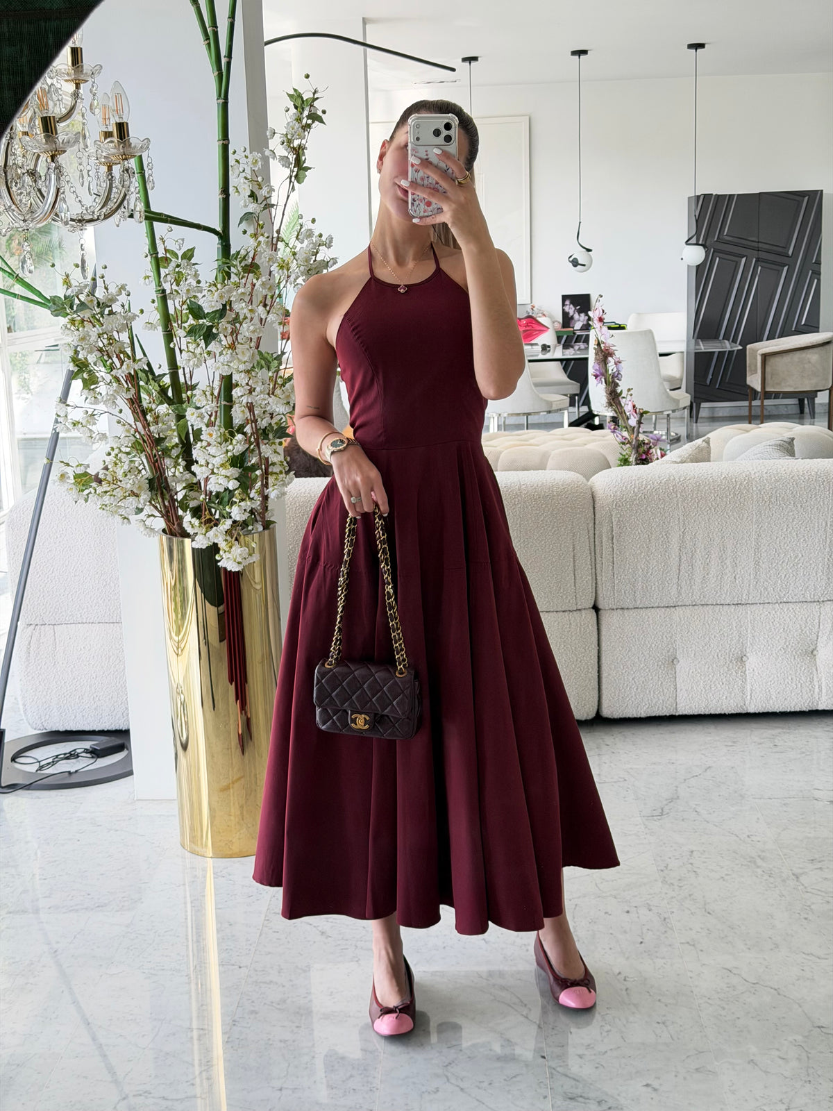 Vestido maxi vino bighit
