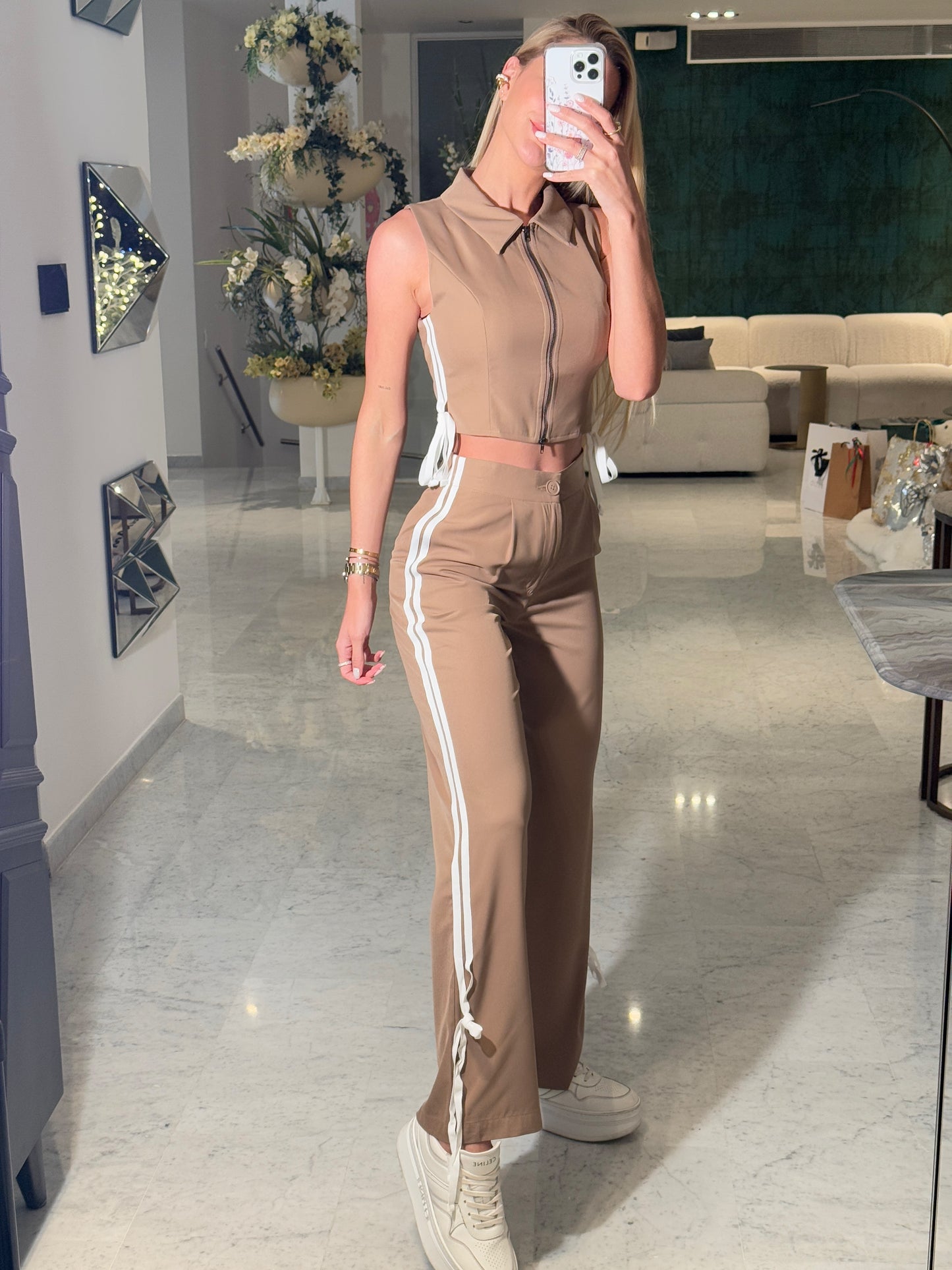 Set de camisa y pant edit by nine marron