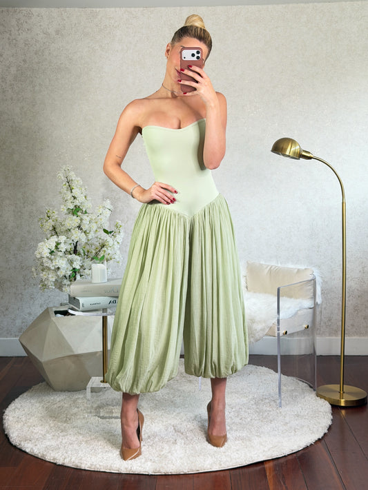 Jumpsuit verde menta blithe