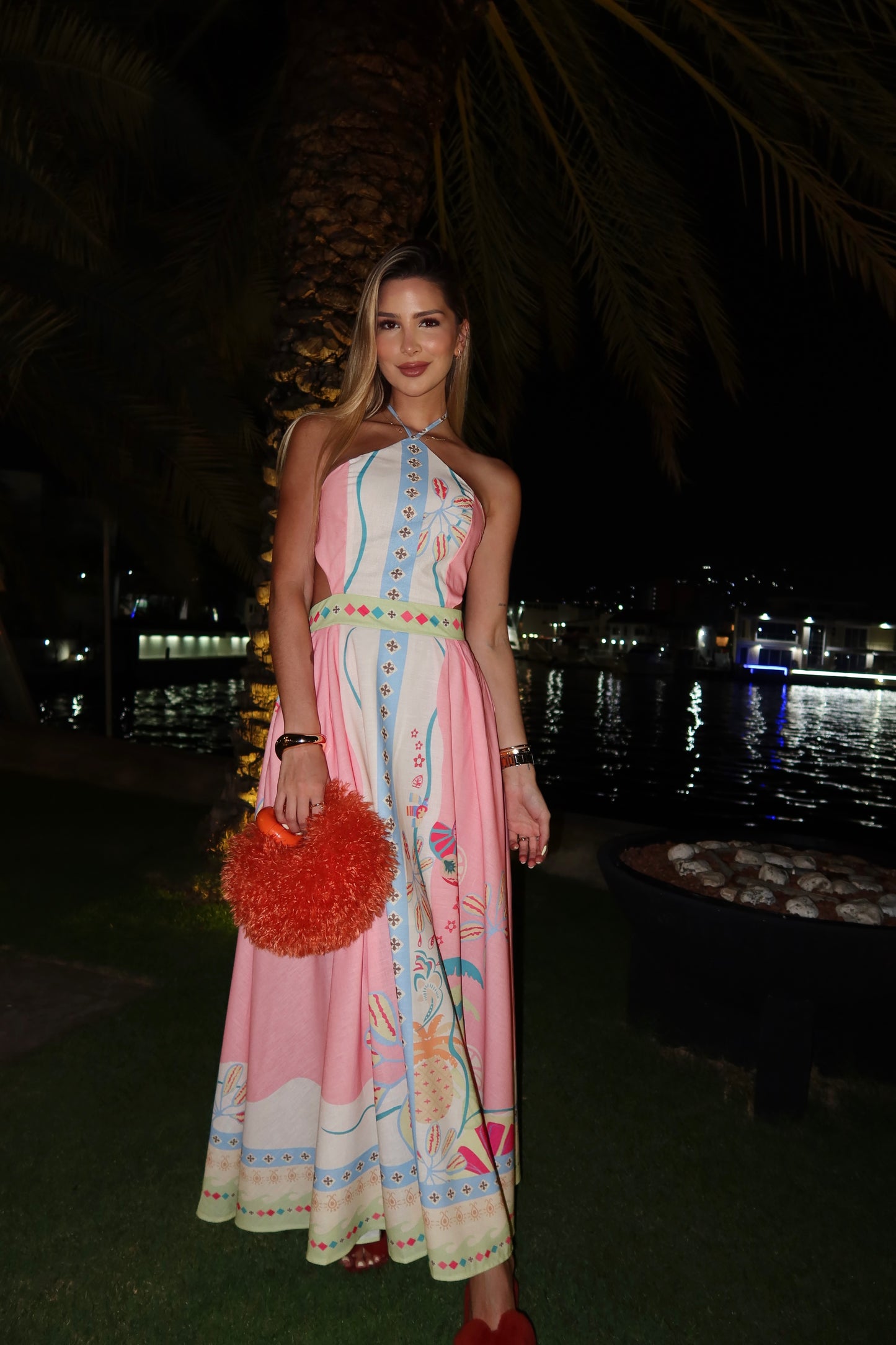 Vestido de colores largo cb