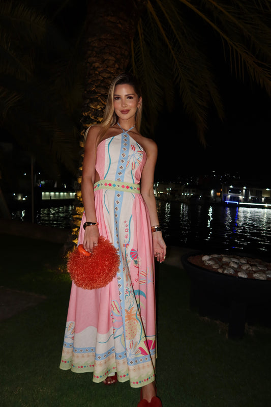 Vestido de colores largo cb