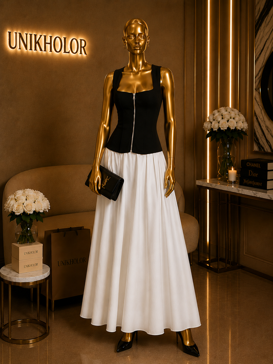 Vestido con corset negro cb
