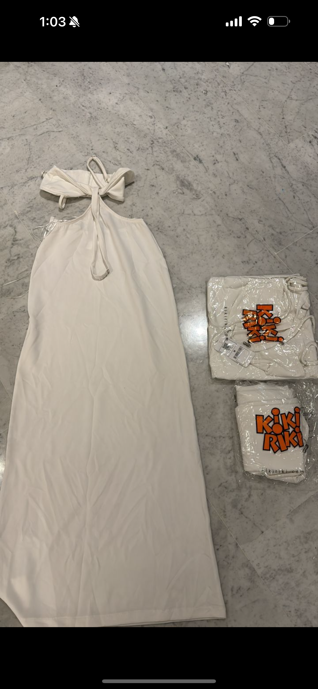 Maxi vestido blanco Kiki