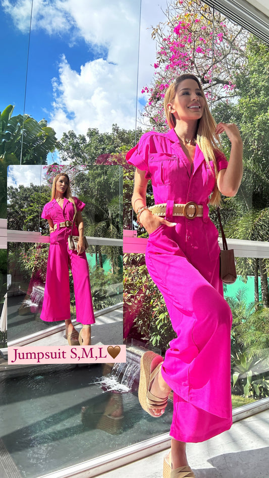 Jumsuit fucsia