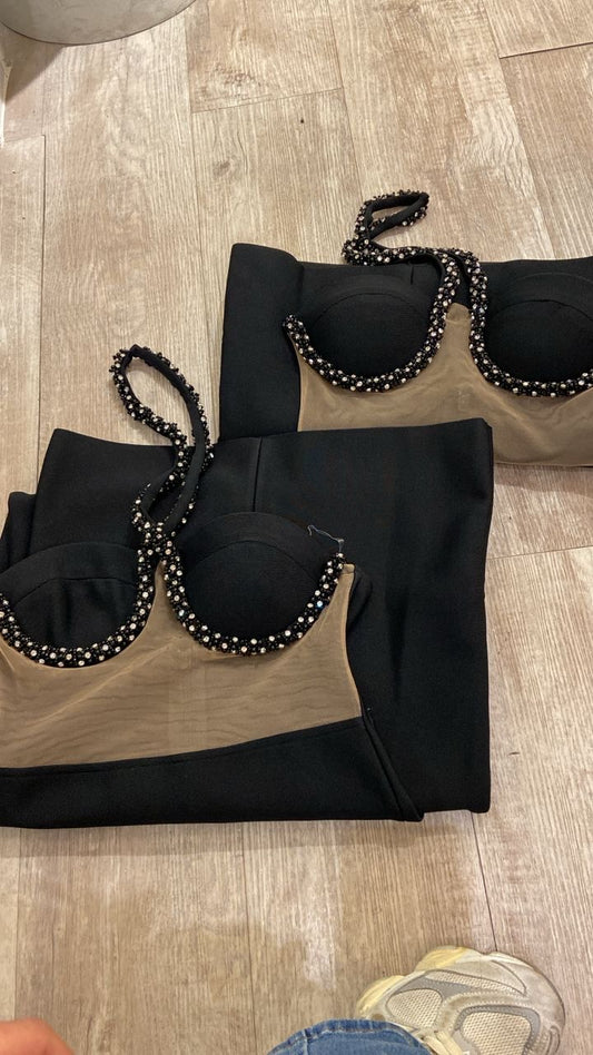 Vestido bandage negro cb